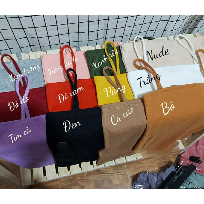 Áo hai dây ngang sợi bún siêu hot.