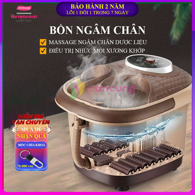 Bồn ngâm chân massage đa năng trị liệu chân cao cấp, chức năng hồng ngoại, giúp trừ phong thấp, điều trị các chứng bệnh về cơ khớp