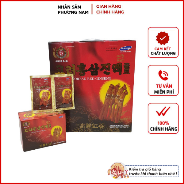 Nước Hồng Sâm 6 năm tuổi Kanghwa Hàn Quốc  (Korean Red Ginseng GOLD)