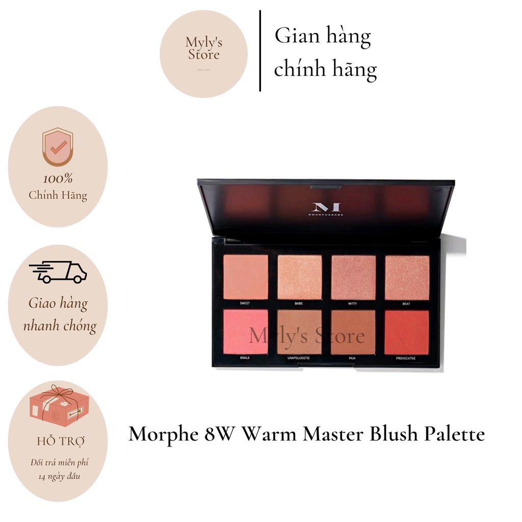 Bảng má Morphe 8W Warm Master Blush Palette - mylysstoredn