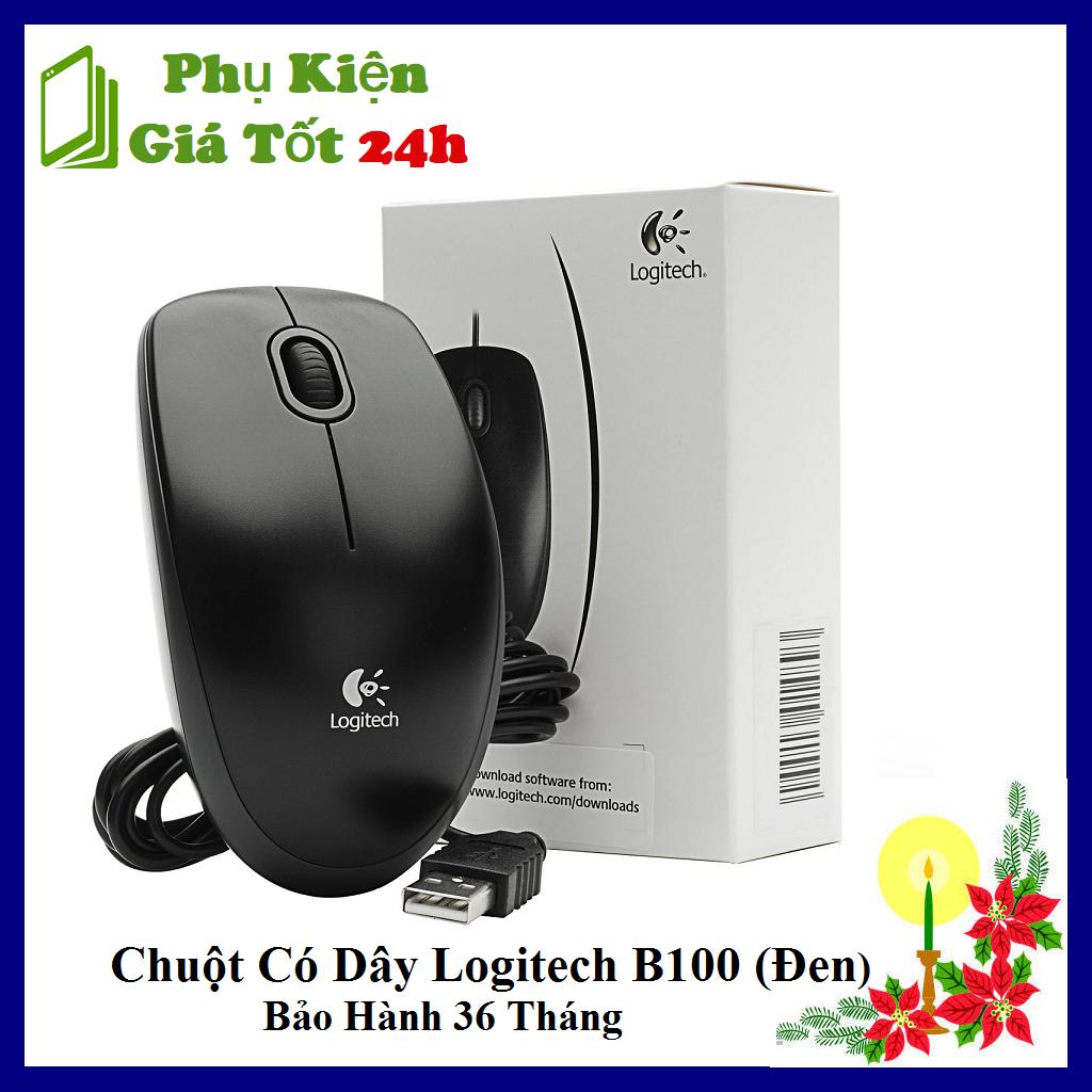 Chuột có dây logitech b100 - bảo hành 36 tháng