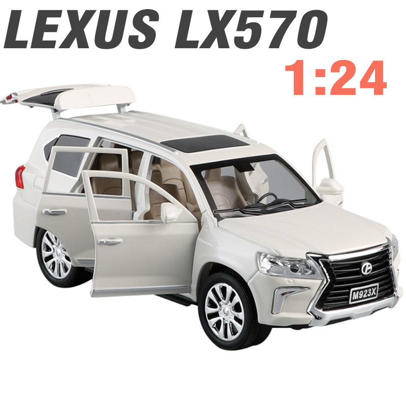Xe mô hình Lexus LX570 tỷ lệ 124 xe mở hết cửa  Blue Mô Hình