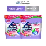 [TĂNG THÊM 8 VIÊN] Combo 2 Túi Viên Giặt Xả MaxKleen Hương Ngày Thư Thái (Túi 34+4 Viên)