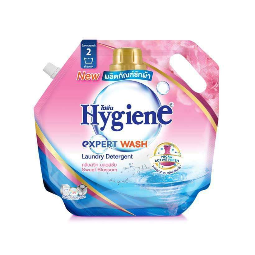 Nước Giặt Quần Áo Trắng Sáng, Tẩy Sạch Vết Bẩn, Hương Hoa Thơm Ngát Hygiene Laundry Detergent 1800ml