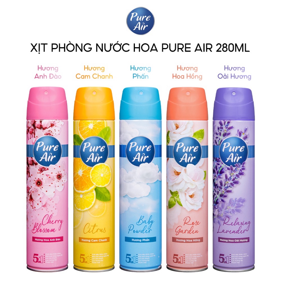 Xịt phòng hương nước hoa Pure Air 280ml