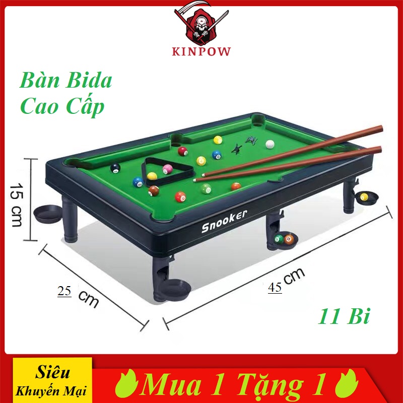 Đồ Chơi Bàn Bida Mini KINPOW 10 Viên Bi, Chất Lượng Cao Cấp, Cho Bé Thỏa Sức Vui Chơi