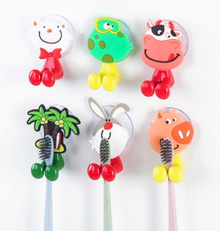 COMBO 5 MÓC HÍT TƯỜNG TREO BÀN CHẢI HÌNH THÚ