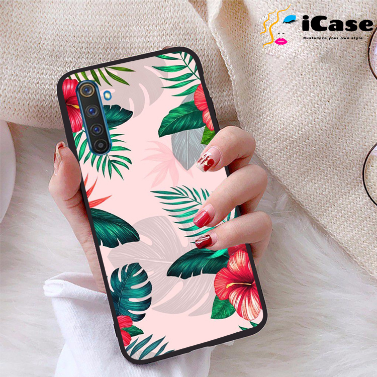 Ốp lưng realme 6 pro viền dẻo tpu bst hoa