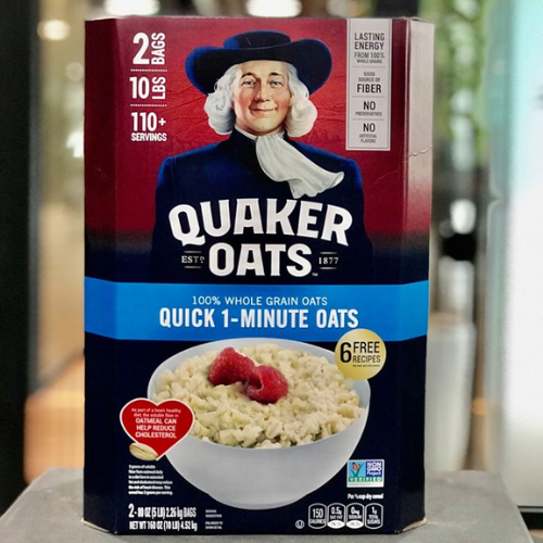 Yến mạch quaker cán vỡ túi 1 kg .