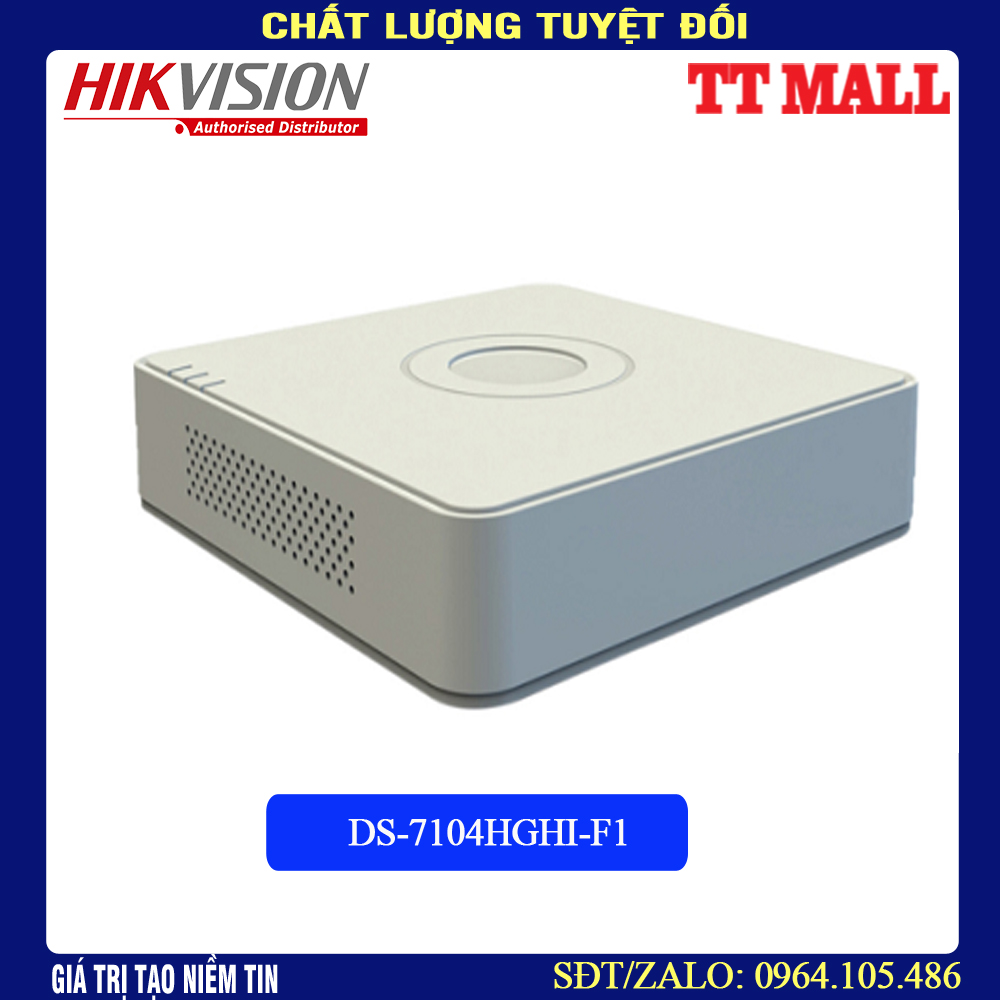 Đầu ghi hình Camera HIKVISION DS-7104HGHI-F1 4 kênh- hàng chính hãng