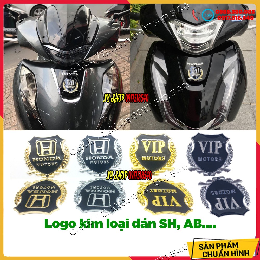 Logo dán mặt nạ sh 2012 - 2016 , sh 2017 , sh 2018 , sh 2019, sh 2020 , ab