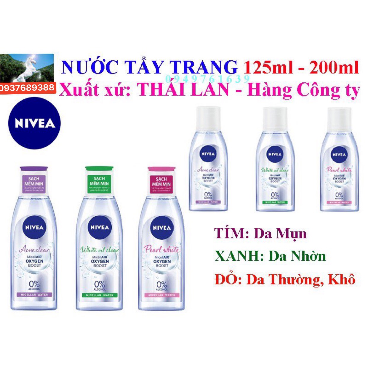 Nước tẩy trang nivea