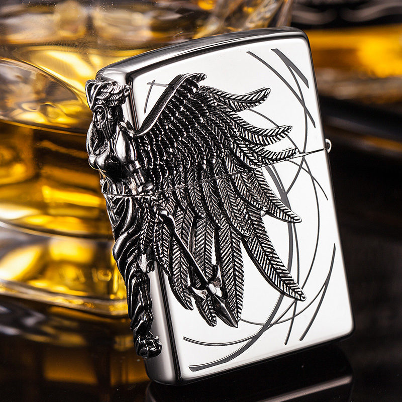 Emblem hình dán bật lửa Zippo chiến binh Amazon
