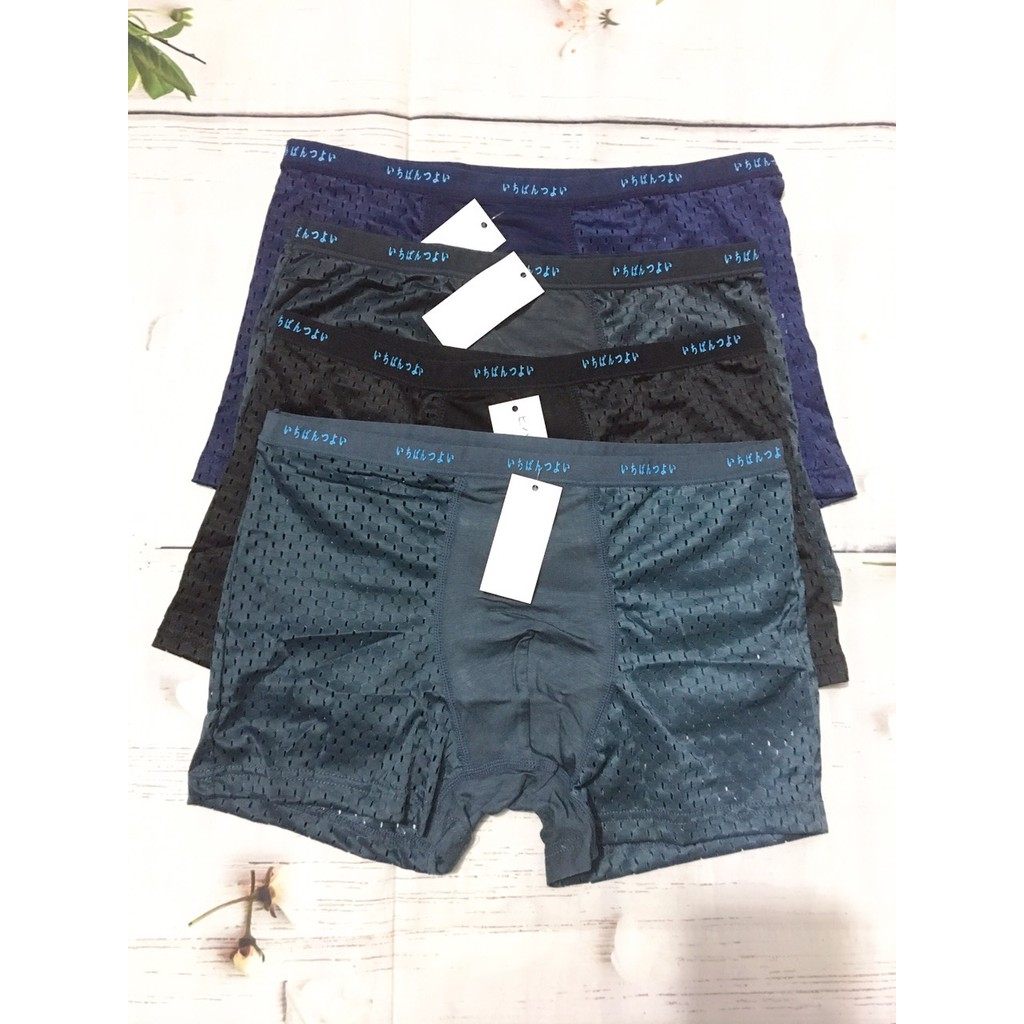 Bộ 4 quần sịp đùi nam thông hơi nhật