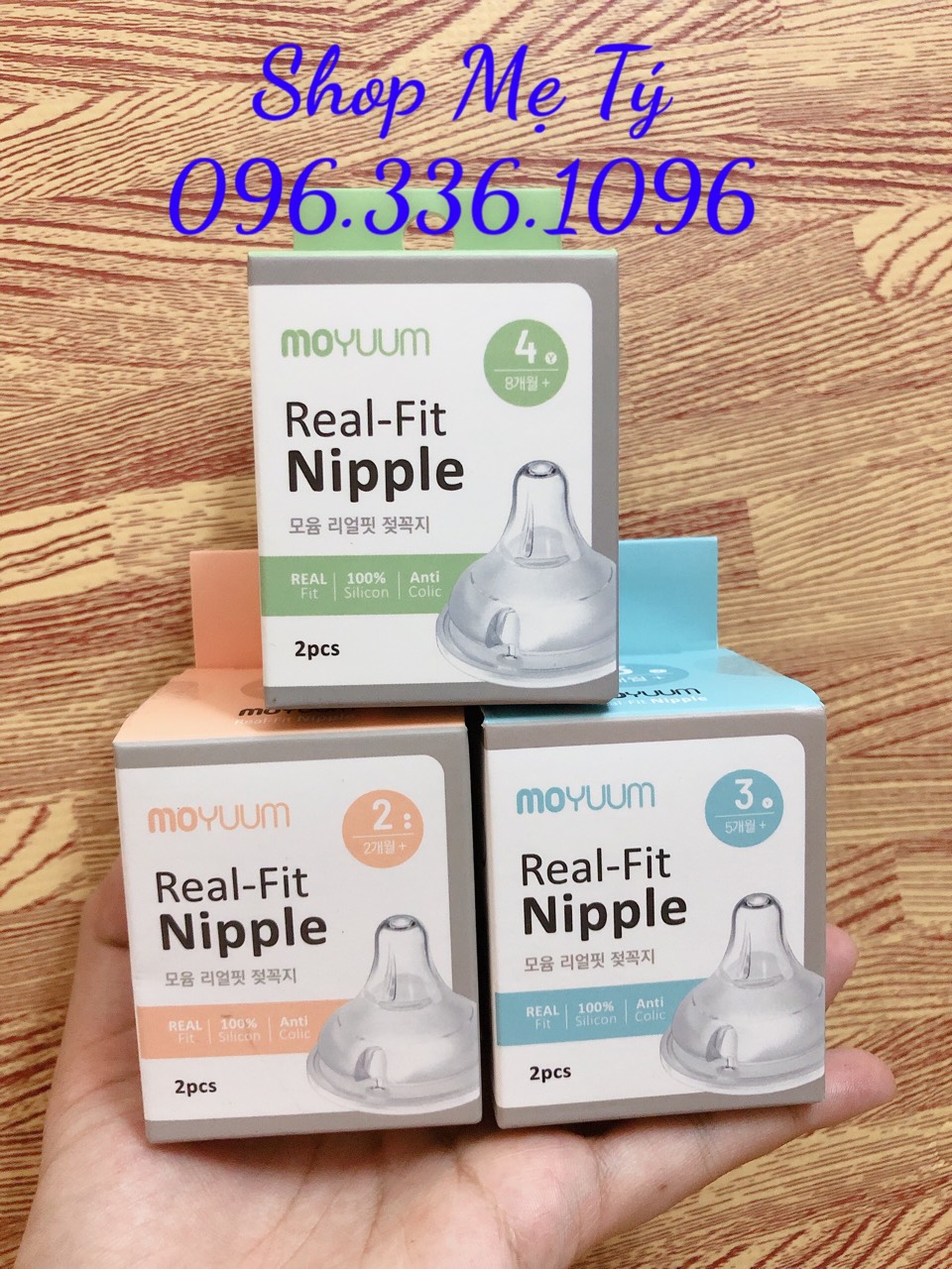 Núm ti thay thế bình moyuum hàn quốc số 1/ 2/ 3 /4