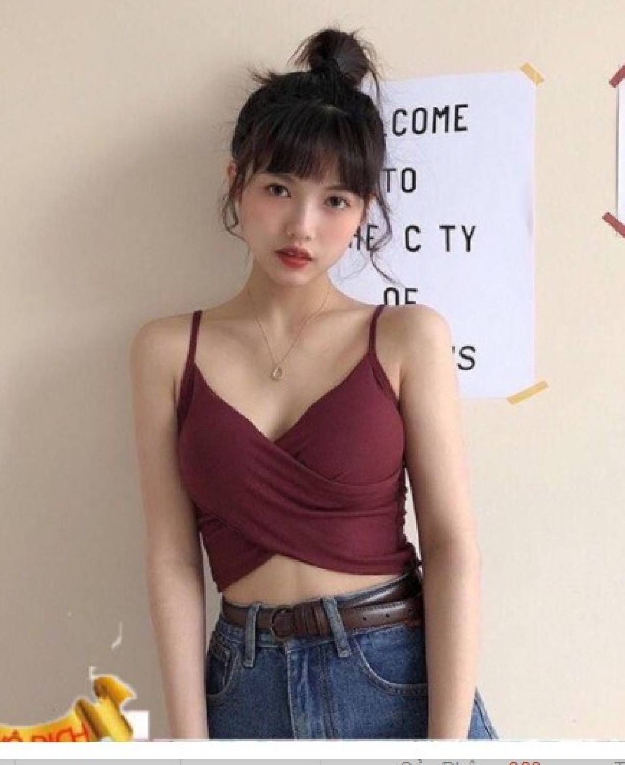 Áo nữ co dãn dây đan chéo gợi cảm áo bra đẹp