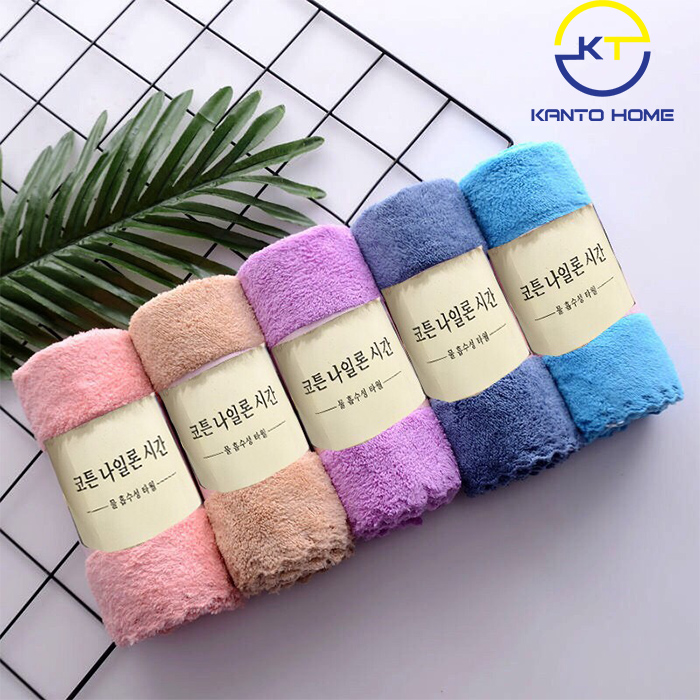 Khăn tắm xuất Hàn siêu mềm mịn, siêu thấm nước, chất liệu tự nhiên thoải mái khi sử dụng Kanto Home 70x140cm - iúp tẩy sạch và loại bỏ mọi bụi bẩn, tế bào chết, đồng thời tạo bọt, hút nước tốt mà vẫn mềm mại, thoải mái khi sử dụng