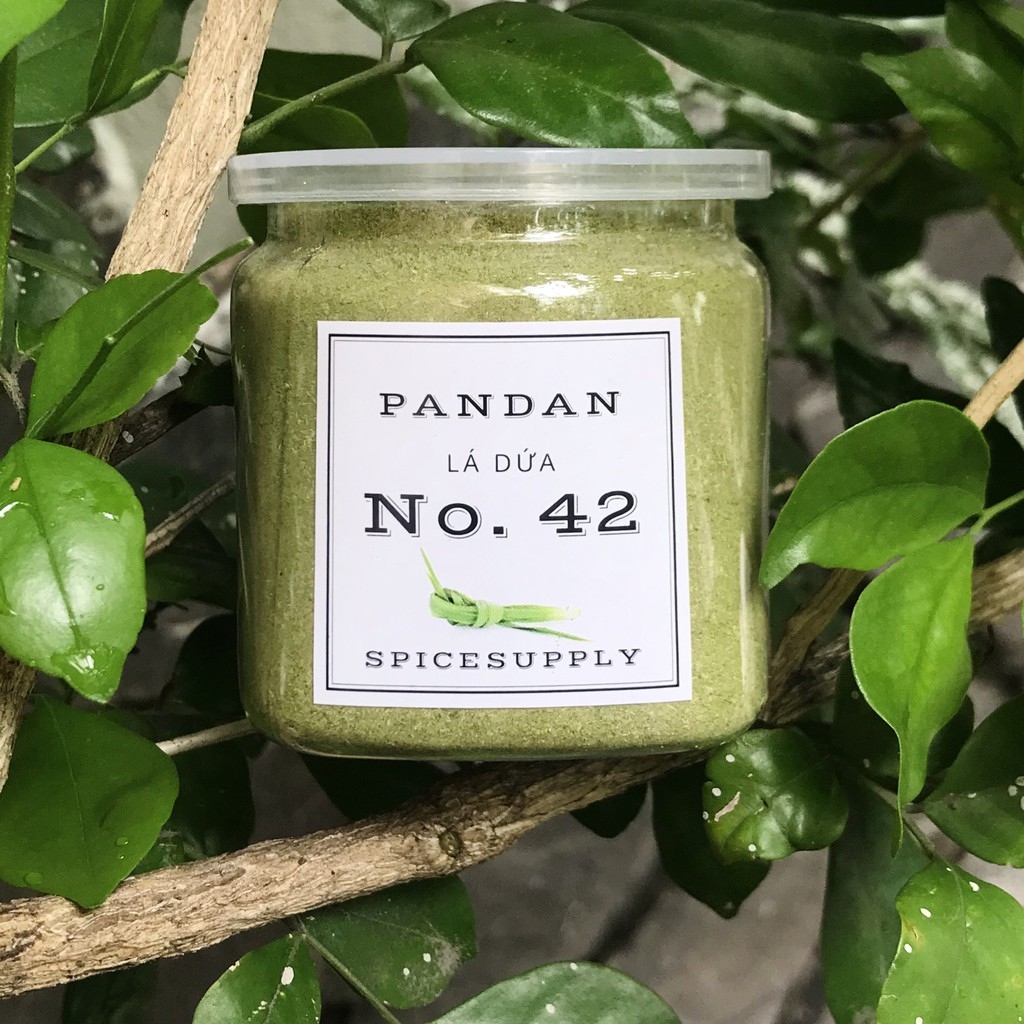 HOT SALE  Pandan Powder - bột Lá Dứa Lá nếp nguyên chất màu 100  tự nhiên Hũ 120ml