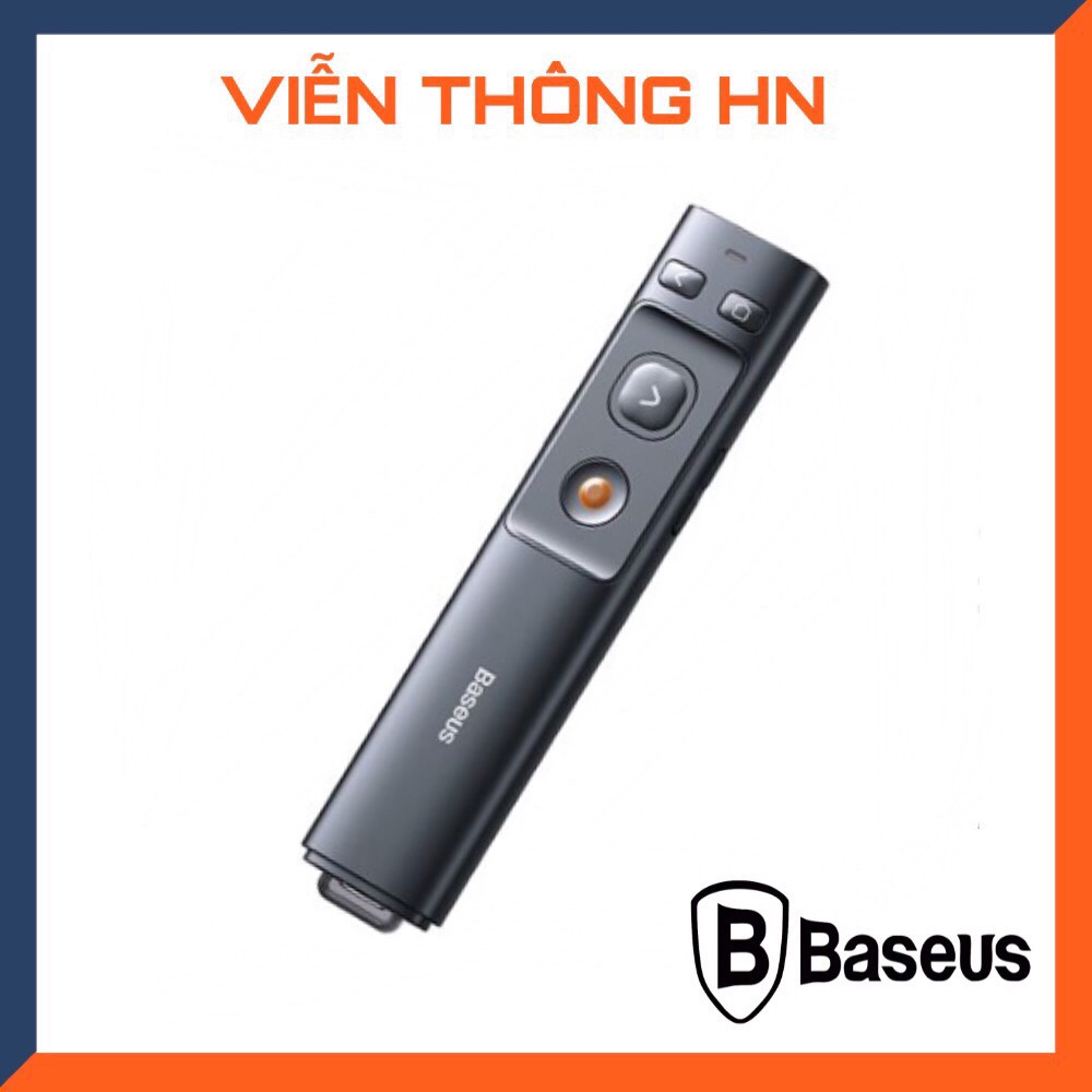 Bút trình chiếu baseus orange dot điều khiển từ xa 2.4GHz đầu cắm 2 trong usb a và c phù hợp với tất cả các máy tính