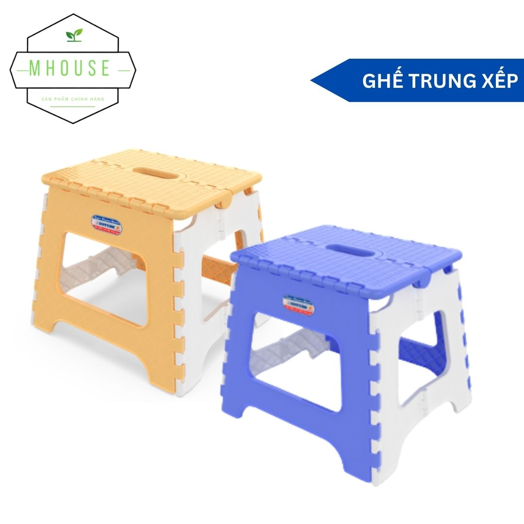Ghế trung xếp nhựa duy tân kích thước 32.5 x 29 x 26.3 cm