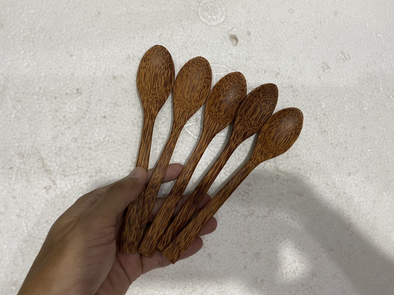 Muỗng gỗ dừa ăn súp ăn cháo - dài 19 cm – thìa ăn soup – ăn cơm