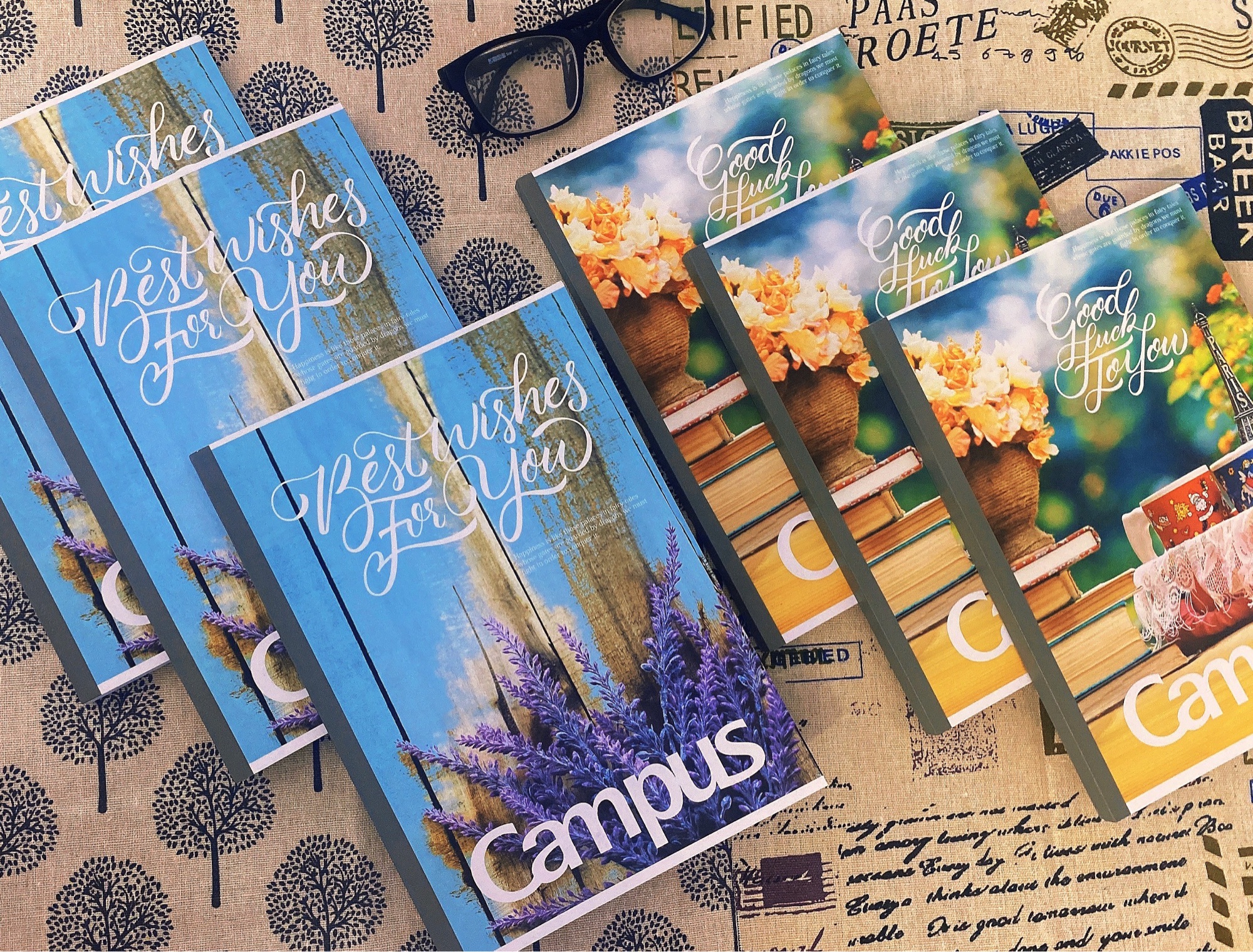 Vở Tập Campus B5 200 trang Vintage kẻ ô ly định lượng 70