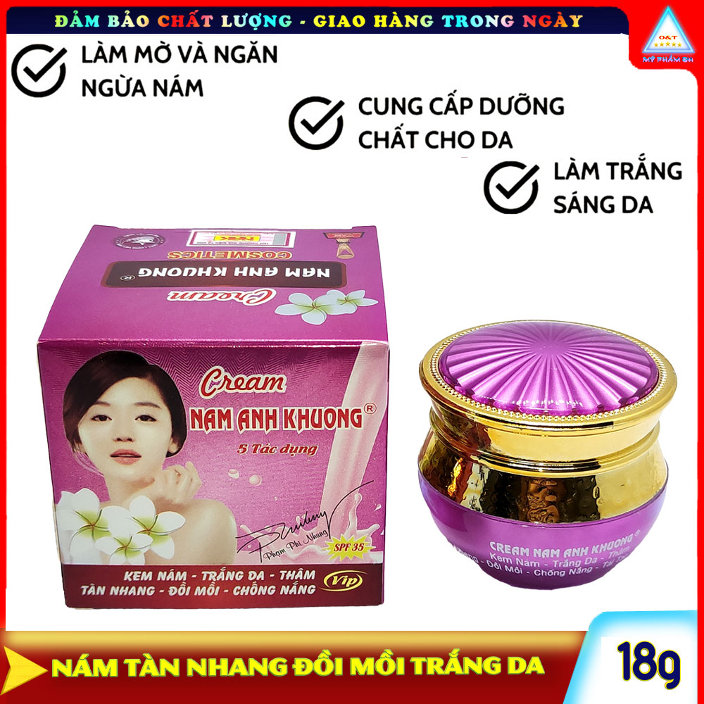 Kem Nam Anh Khương nám thâm dưỡng trắng da mặt, xóa tàn nhang chống nắng 25g