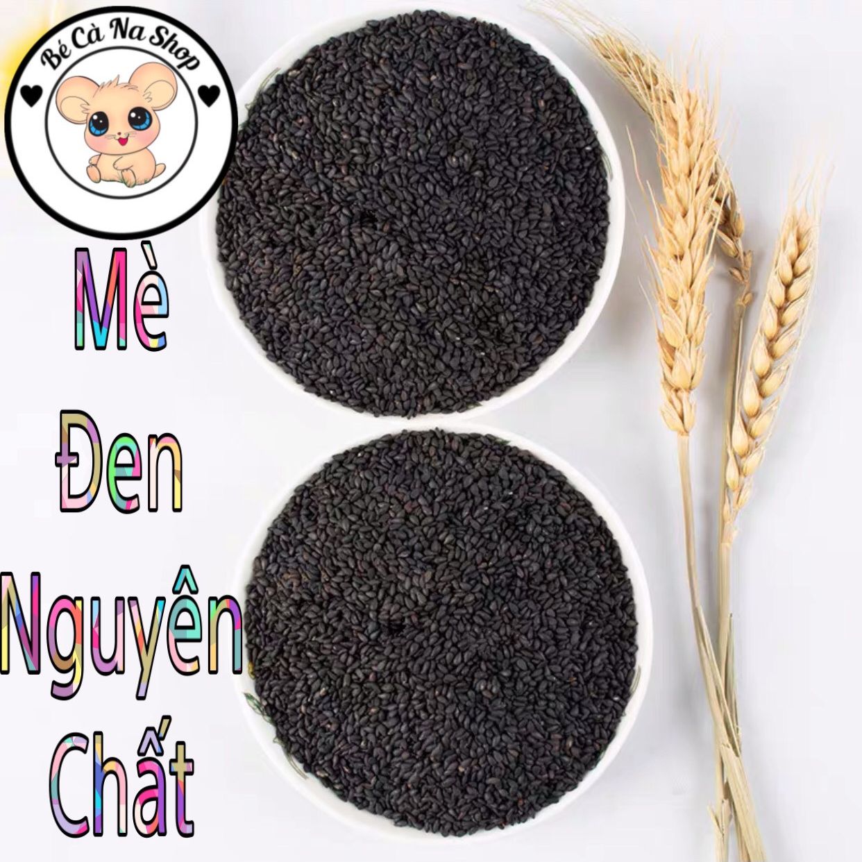 Mè đen nguyên chất cho hamster hàng loại 1 không nhuộm màu (bé cà na) .Thức ăn dinh dưỡng hộ trợ mọc lông và táo bón cho hamster ,thỏ bọ sóc...