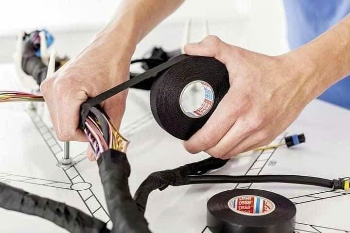 Băng keo vải. băng keo quấn dây điện ô tô.