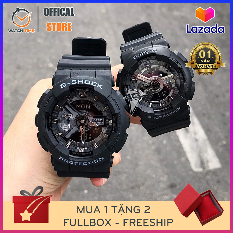 Đồng hồ thể thao nam nữ G-Shock GA-110 điện tử chống nước (Màu đen) - Hàng Cao Cấp Freeship - Bảo hành 12 tháng