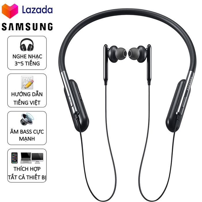 [HCM][ SIÊU PHẨM 2021 ] Tai Nghe Bluetooth Thể Thao Tai Nghe Chống Ồn | Tai Nghe Dành Cho Chạy Bộ Tai Nghe Bluetooth Samsung U Flex EO-BG950CBEGWW - Thiết Kế Tối Ưu Công Năng Âm Thanh Sống Động Đẳng Cấp Âm Nhạc Liên Tục Pin Khủng .