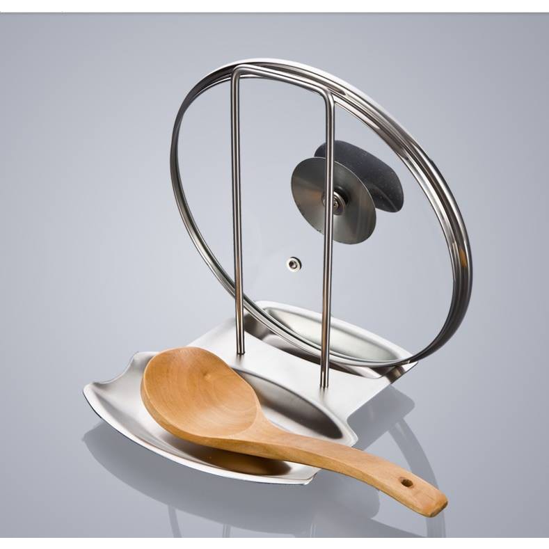 Giá úp vung Inox có khay hứng nước, inox 304