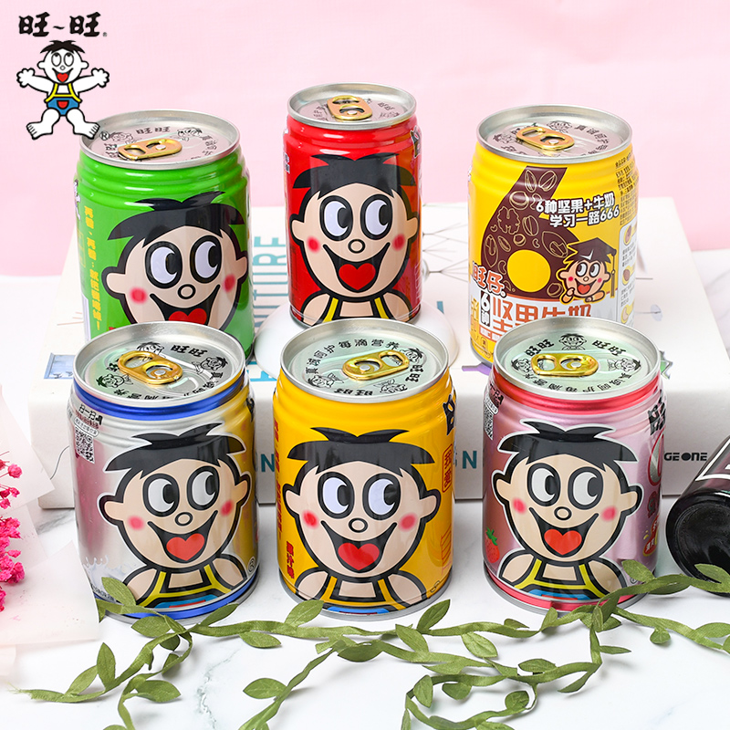นมกระป๋องแดงในตำนาน อร่อยจนหลายๆคนตามหามีให้เลือกหลากหลายรสชาติ หวังหวัง เจ้าดังจากจีน 125ml - 350ml  Sữa Wangzai  Malamart-Kerwin Wat
