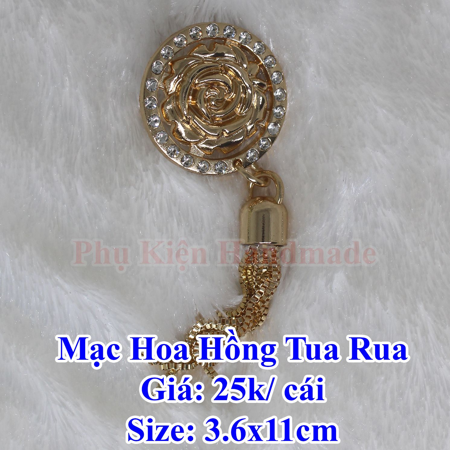 Mạc hoa hồng tua rua 25k/cái làm túi xách