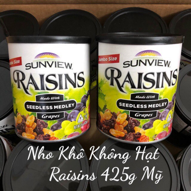 425gr- nho khô raisins mix 3 vị