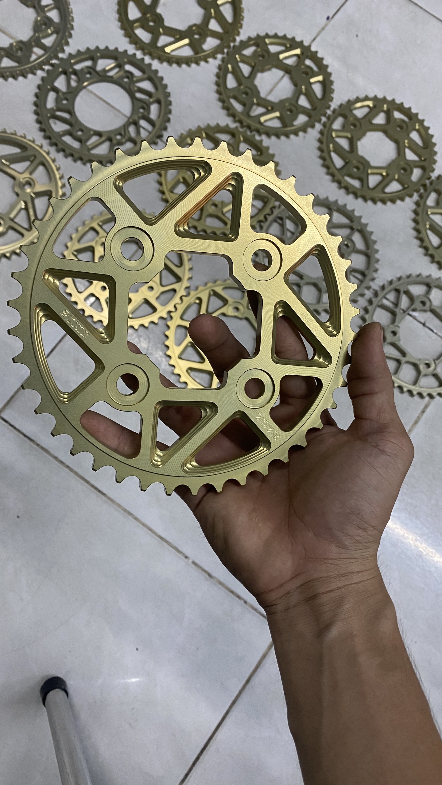 Đĩa tải nhôm 7075 anod siêu cứng gắn Satria / Raider / raider FI
