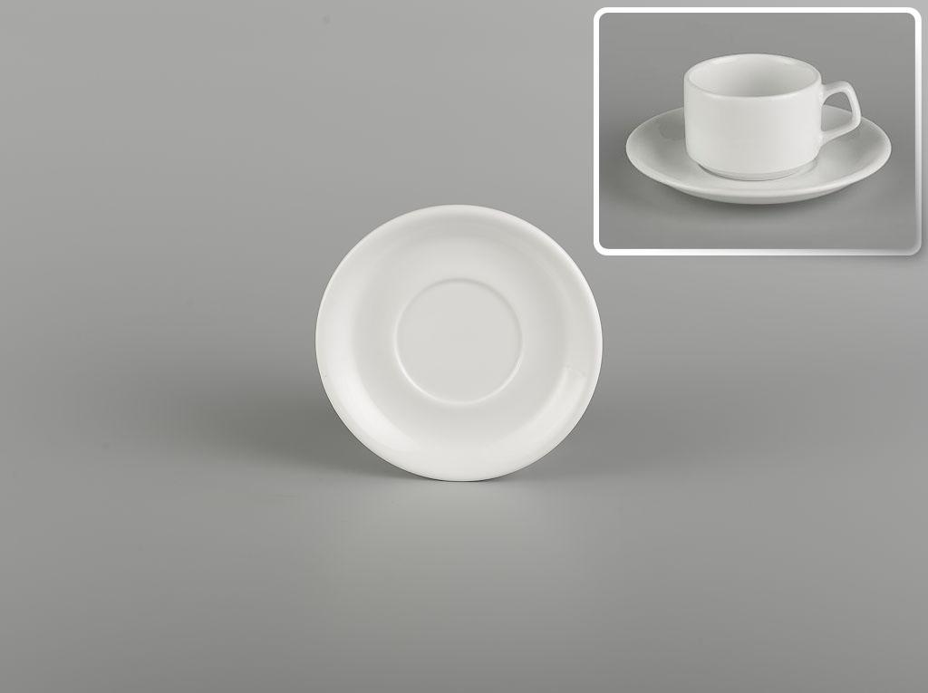 Bộ 6 dĩa lót tách Minh Long 12 cm - Jasmine Lys - Trắng Ngà