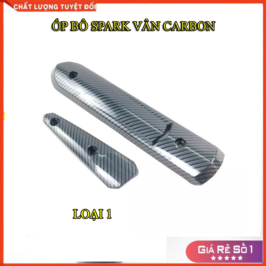Ốp bô spark vân carbon