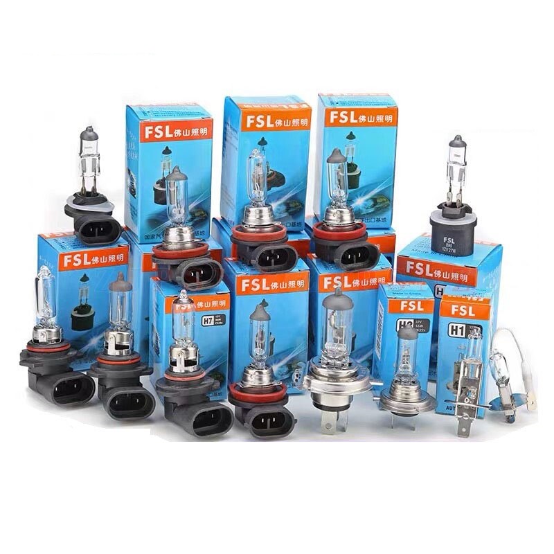 Bóng đèn pha Halogen ô tô FSL Chính Hãng Nội Địa Trung Quốc. GIÁ MUA TẠI XƯỞNG. Nhiệt Màu Vàng Nắng. Điện áp 12V 24V. Có SẴN KHO các chuẩn chân H1 H3 H4 H7 H8 H9 H11 9005 9006 9012 880 881