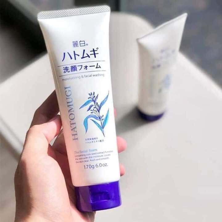 Sửa rửa mặt dưỡng ẩm sáng da hatomugi - chính hãng nhật bản