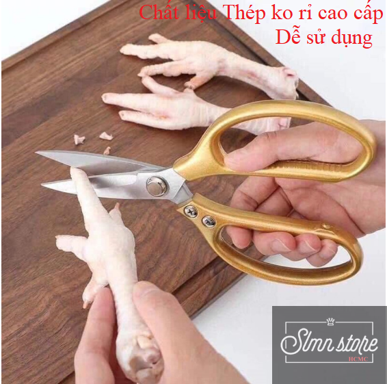 Kéo nhà bếp, kéo cắt gà sk5 kéo làm bếp đa năng nội địa nhật siêu sắc cắt gà cắt vịt và các thịt các loại. LD4_KeoSK5