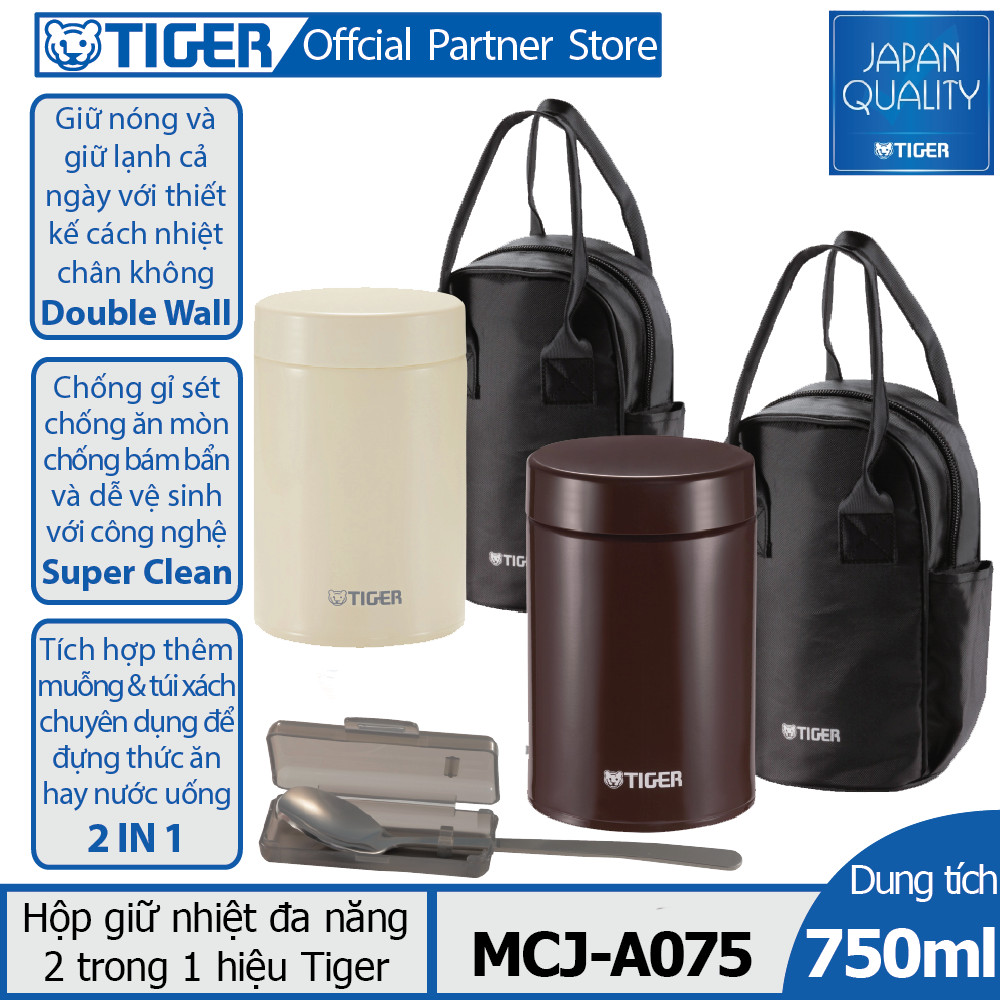 Bình giữ nhiệt đa năng 2 trong 1 Tiger MCJ-A075 (750ml)