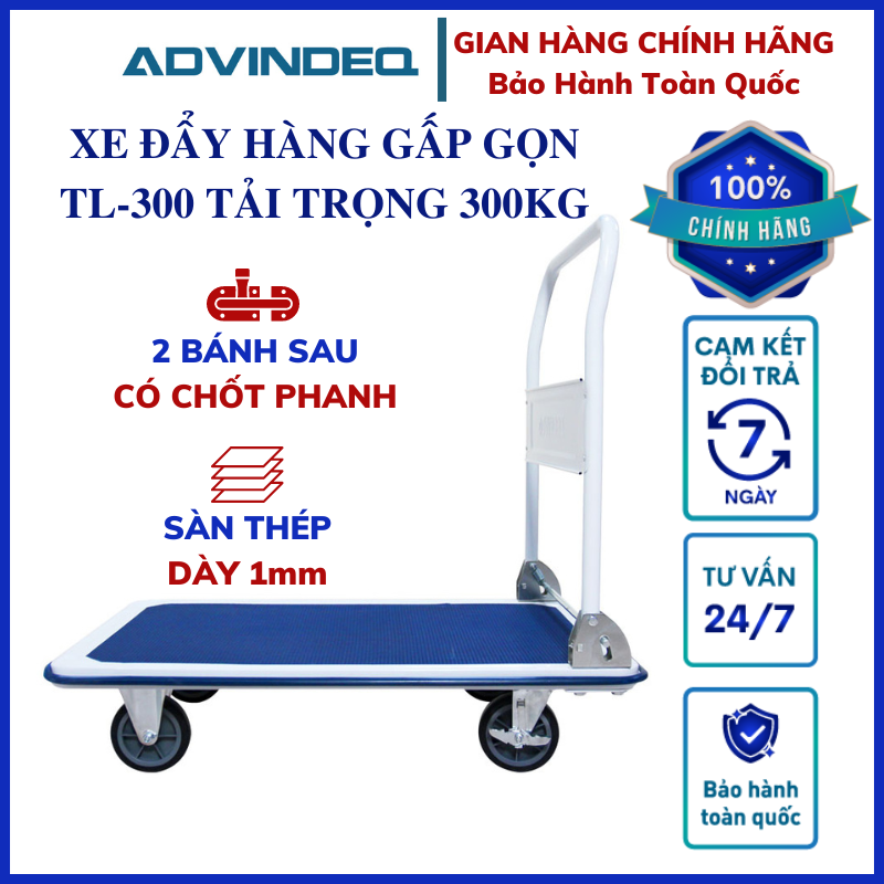 Xe đẩy hàng gấp gọn Advindeq TL