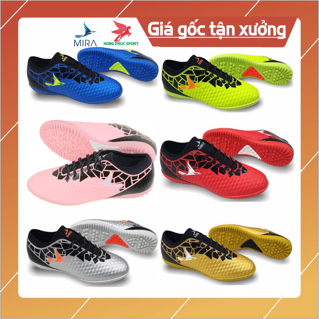 GIÀY ĐÁ BÓNG GIÀY ĐÁ BANH SÂN CỎ NHÂN TẠO MIRA LUX 19.4 FULL HỘP - ĐẾ CAO SU MAY FULL ĐẾ