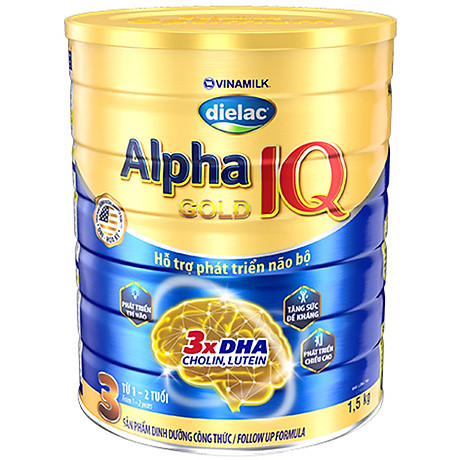 Sữa Dielac Alpha Gold 3 lon 1500gr