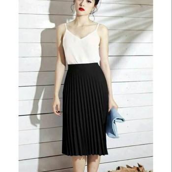 Chân Váy Xòe DÀi DẬP LY Nữ Tính