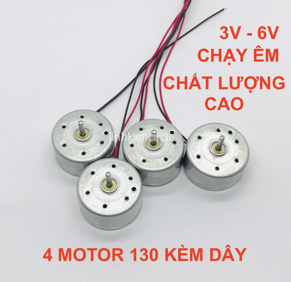 [HCM] motor mô tơ mini chế quạt 3V - 6V kèm dây mẫu 300 mới 100% chạy êm tiết kiệm điện 5500 - 10000 RPM chất lượng cao - LK0005