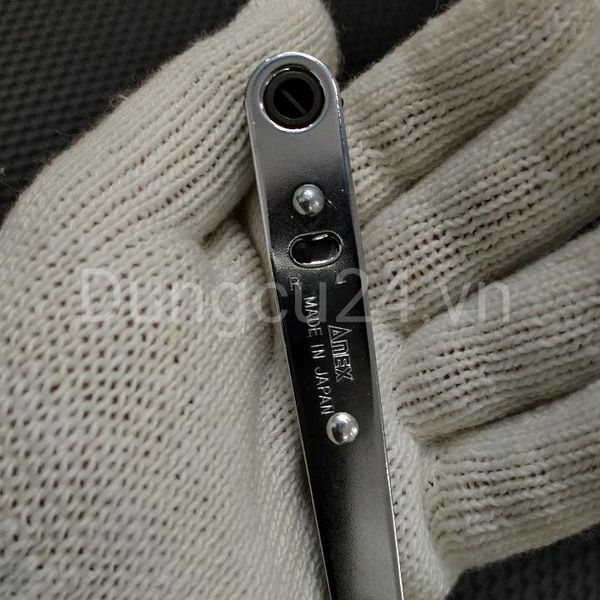 Bộ tay vặn và mũi vít góc hẹp Anex No.417 Nhật Bản