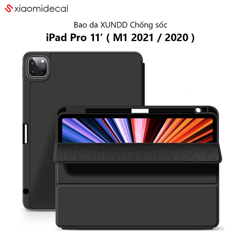 Ốp lưng xundd ipad pro 11' chống trầy, chống sốc, kiểu bao da