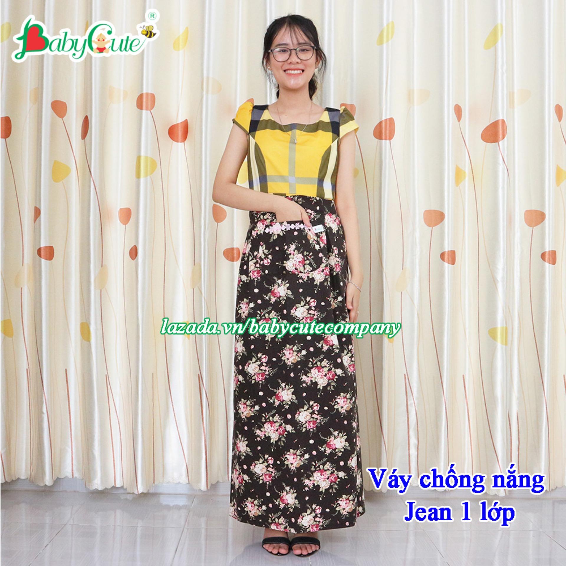 Váy chống nắng Jean cao cấp Beauty Lady - Thương hiệu BabyCute - giao mẫu ngẫu nhiên